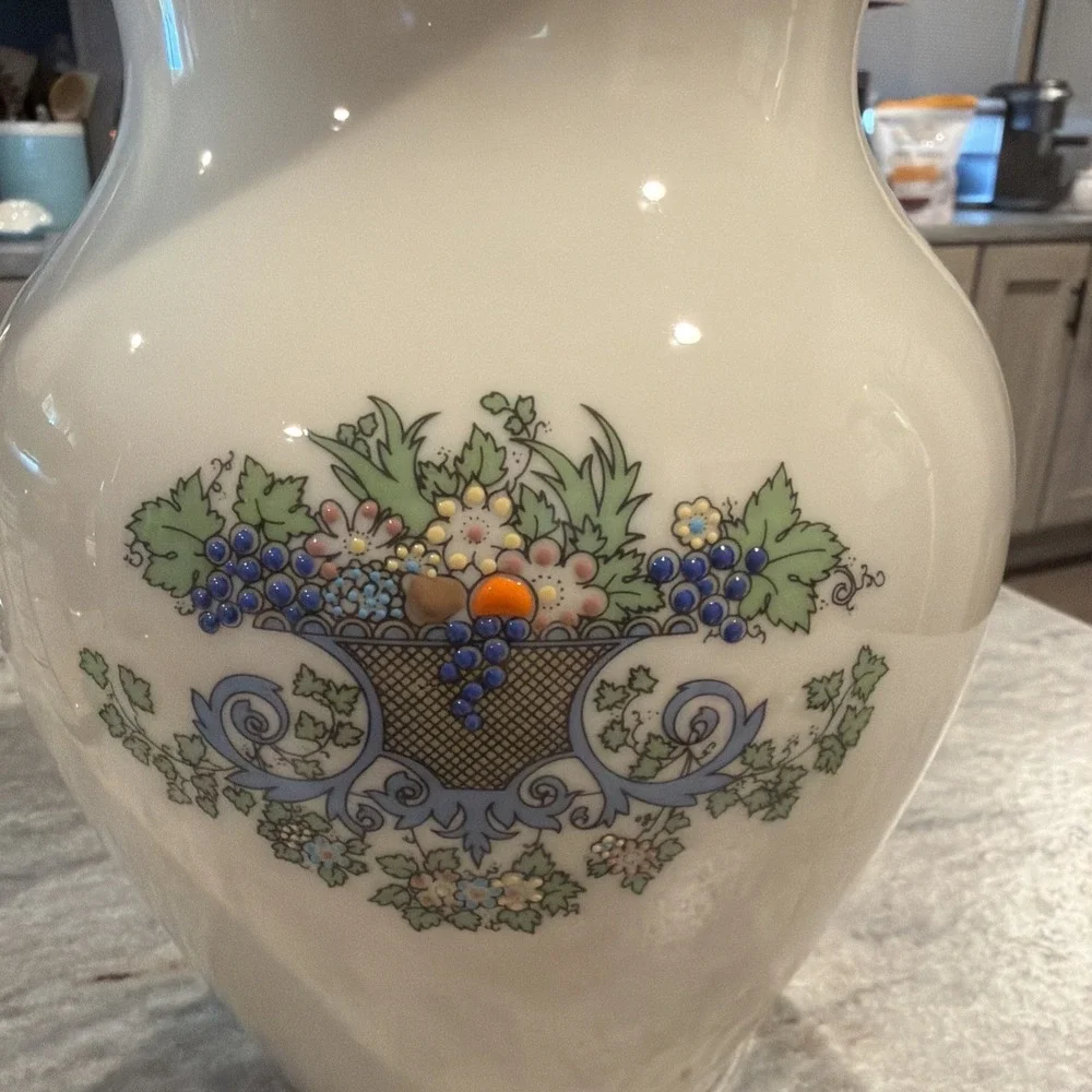 Vtg Y2K Lenox China Large Autumn Vase Hand Decorated With 25K Gold  8
